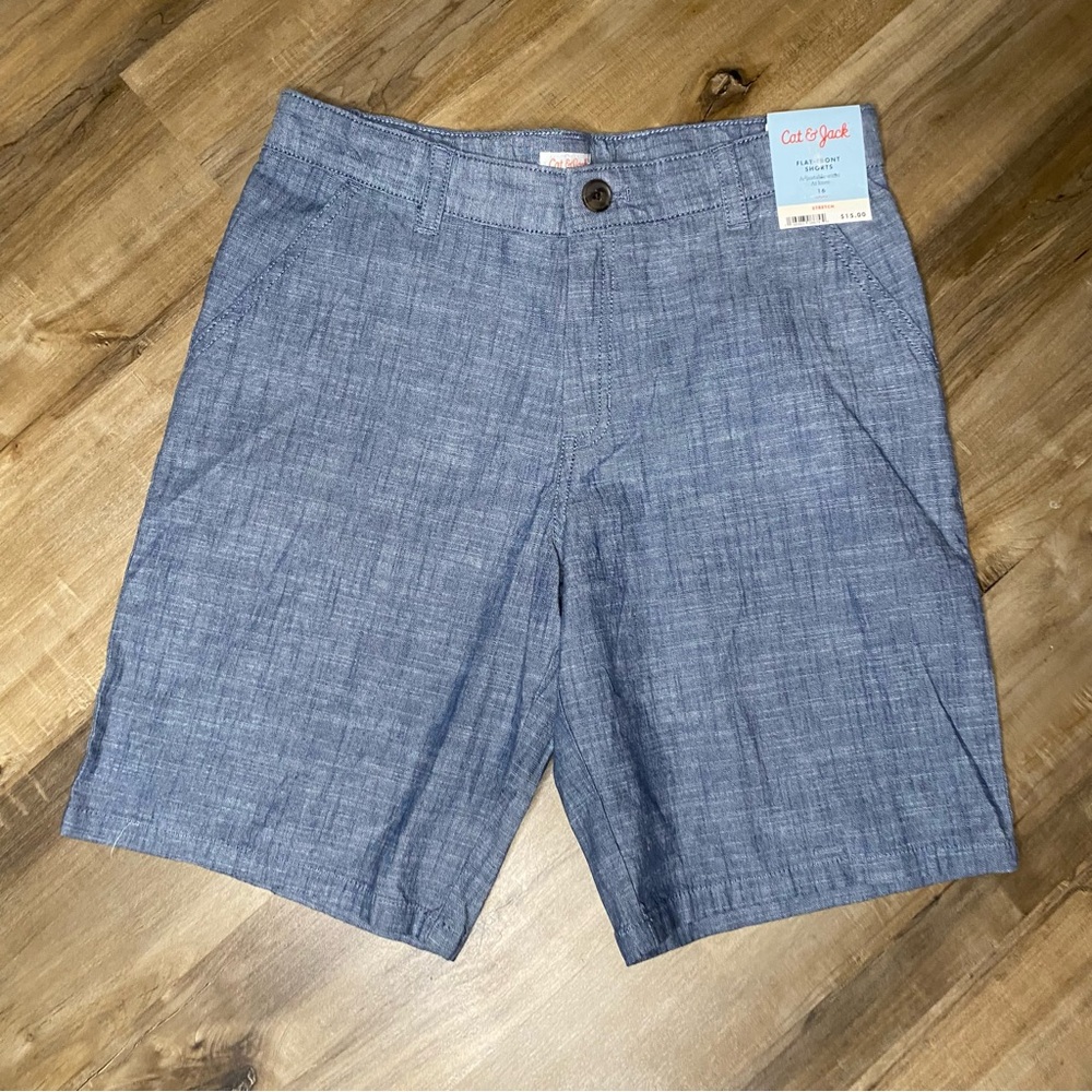 Cat & Jack Boy’s Gray Flat Front Shorts Sizes Vary